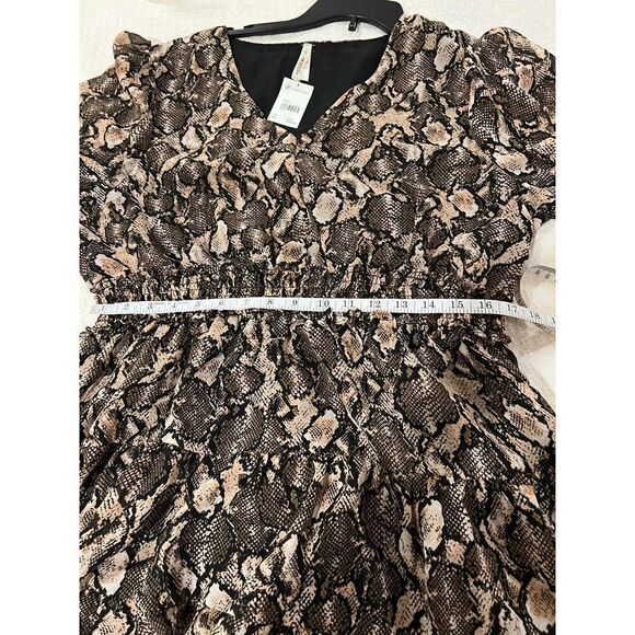 New Versona Cuban Sand Snake print dress size XL - Picture 6 of 10